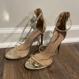Bebe gold 6.5 heels